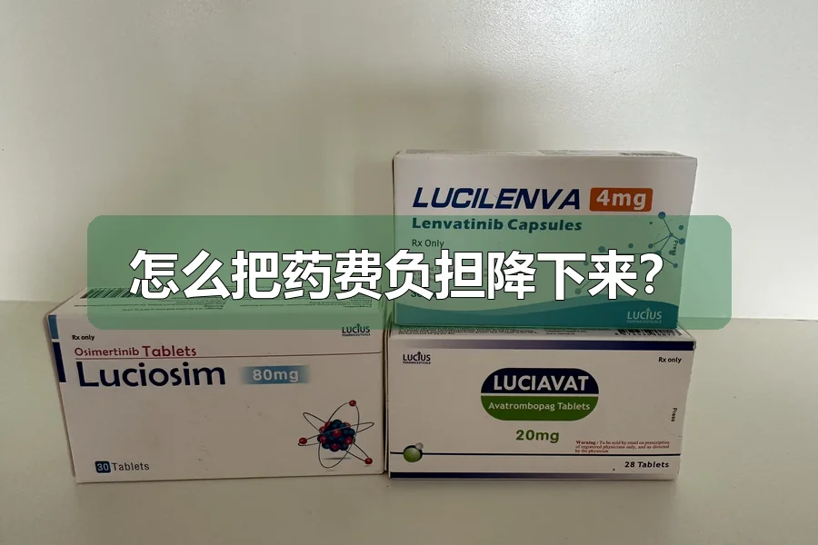 怎么把药费负担降下来?
